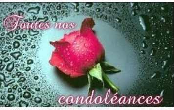 condoléances