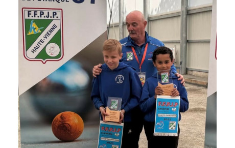 Championnat départemental doublette jeunes. 