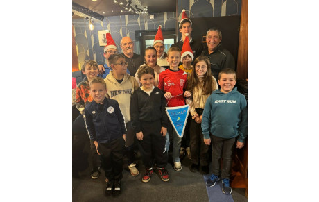 gouter de Noël à l'école de pétanque.